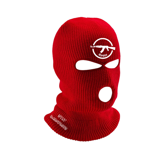 Red Choppa Ski Mask